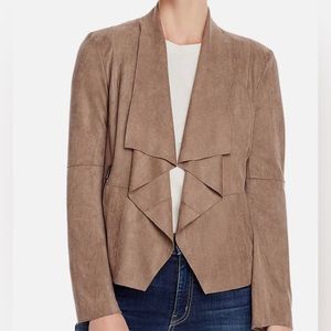 NEW - Bagatelle faux suede drape front jacket - fits Medium